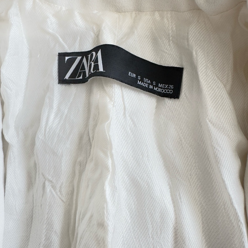 Zara White Women's Blazer - Picture 10 of 12